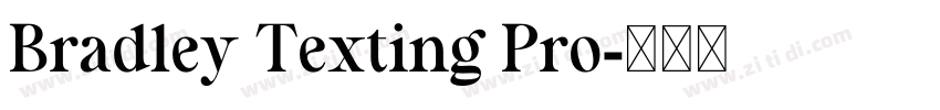 Bradley Texting Pro字体转换
